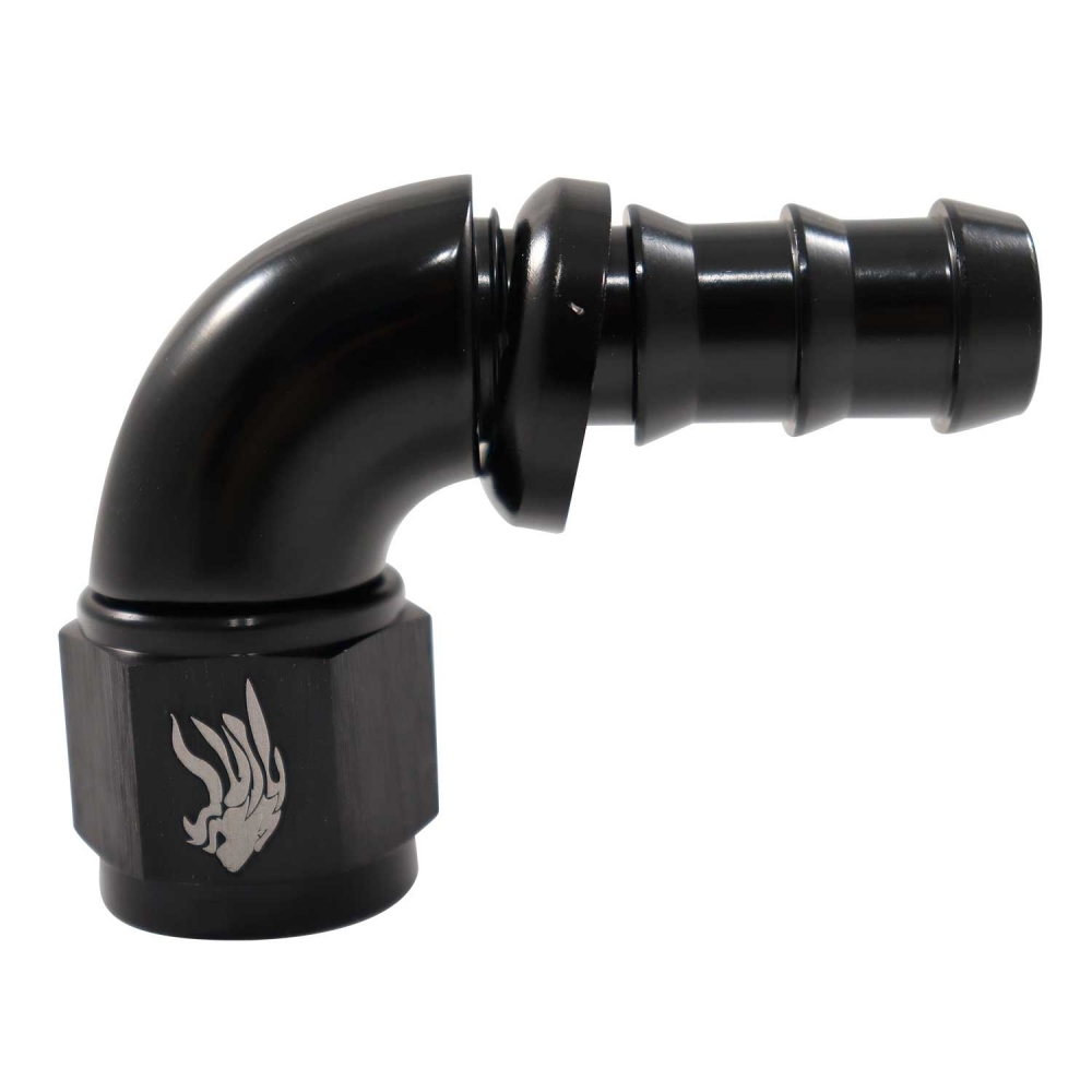 Conexão de Mangueira Curva 90° 5/8 x 10AN All Black-Cód.7820