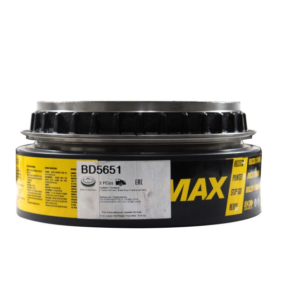 Kit Tambor de Freio BD5651 Tras. T-Cross, Virtus - Cód.10552