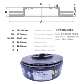 Kit Disco de Freio BD0837 Diant. Honda Accord - Cód.4759