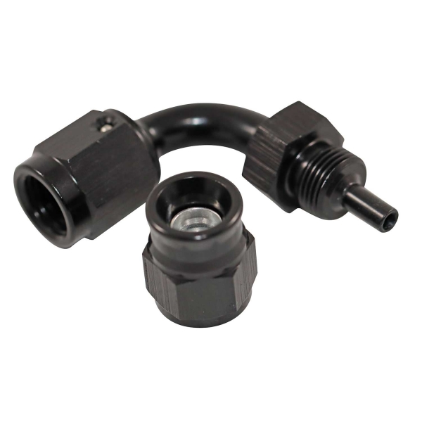 Conexão 3AN / AN3 Curva 90º para mangueira PTFE All Black - Cód.8338