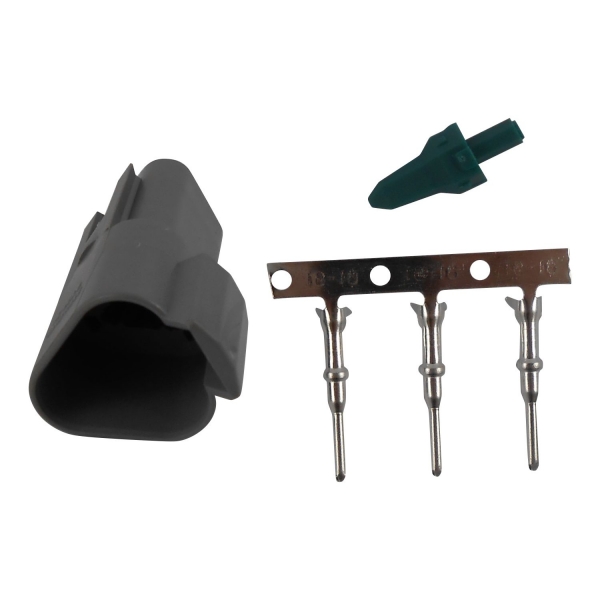Conector Elétrico Macho 3 Vias Deutsch DT04-3P - Cód.7253