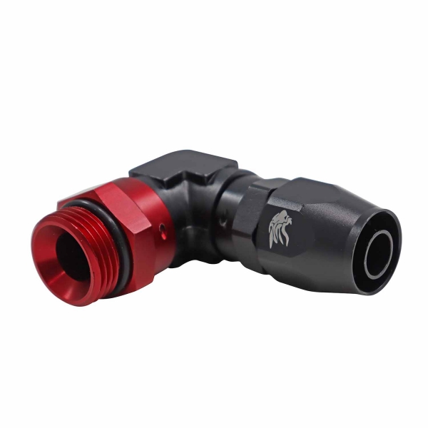 Conexão Curta 90° Macho 12AN x Mangueira 10AN R&B - Cód.9414