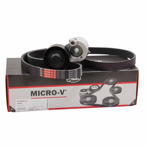 Kit Correia Micro-V Gates KA758 Nissan Livina - Cód.9190