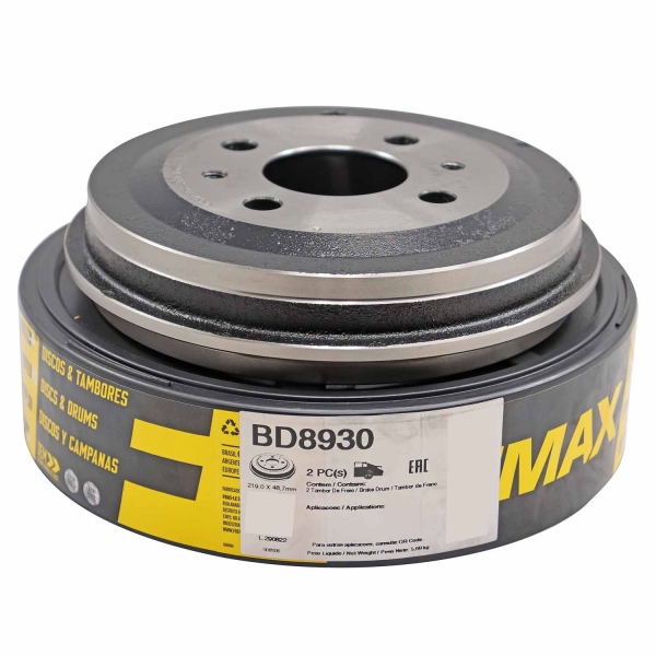 Kit Tambor de Freio BD8930 Tras. Mobi, Uno 1.0 8V - Cód.9138