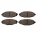Pastilha de Freio Diant. Cobreq N1464 Chery QQ - Cód.13136