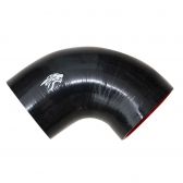 Curva de Silicone Preto 90º de 3