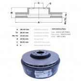 Kit Disco de Freio BD5546 Diant. Fiat Stilo, Marea- Cód.3653
