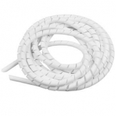 5 Metros de Organizador de Fios Espiral Branco 3/4- Cód.7394