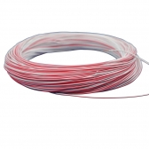 100m Cabo Flex. Automotivo 0.50mm Branco Vermelho - Cód.8098