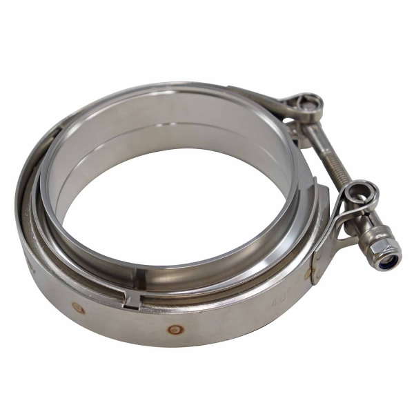 Kit Abraçadeira V-Band com Flanges Inox 3 1/2\\\