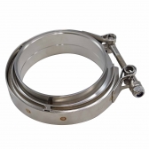 Kit Abraçadeira V-Band com Flanges Inox 3 1/2\\\