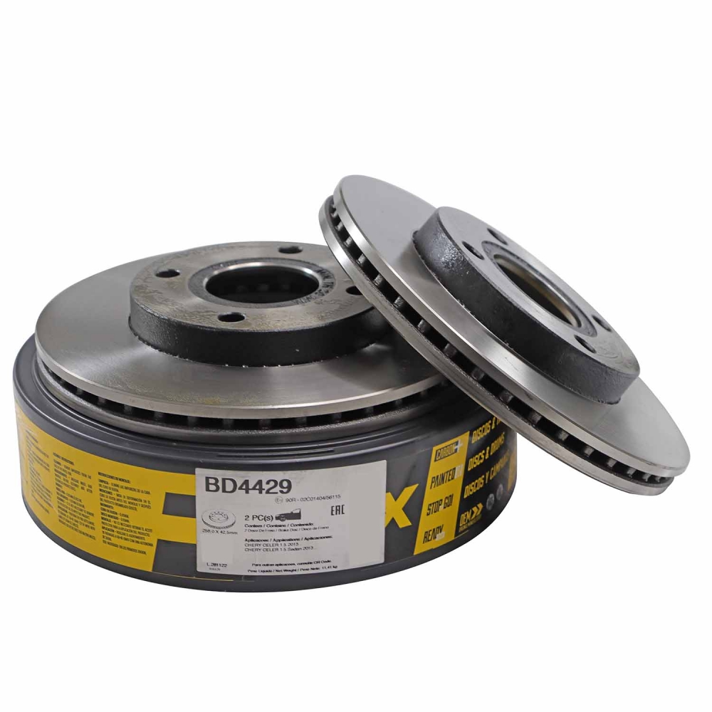 Kit Disco de Freio BD4429 Diant. Chery Celer 1.5 - Cód.10091