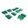 Kit com 10 Fusíveis Lamina Verde 30A - Cód.6746