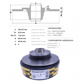 Kit Disco de Freio BD4023KT Tras. Renault Fluence - Cód.4407