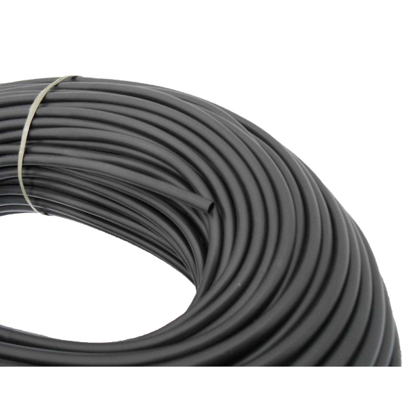 Espaguete Liso Leiplast 6mm / 100m Preto - Cód.309