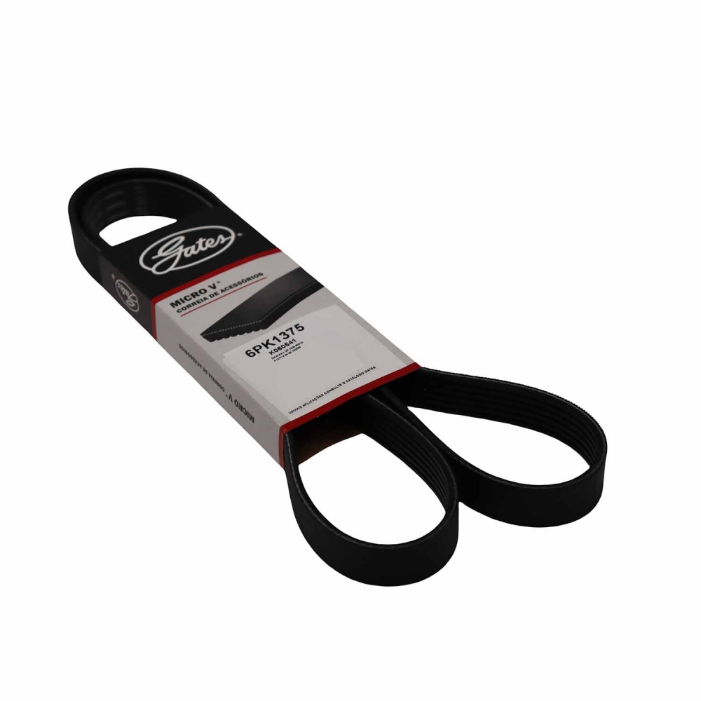 Correia Micro-V Gates 6PK1375 VW Gol 1.0 - Cód.12757