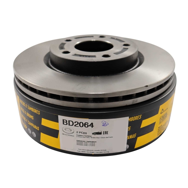 Kit Disco de Freio BD2064 Diant. Nissan Sentra - Cód.4265