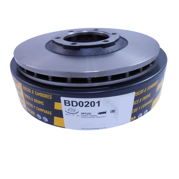 Kit Disco de Freio BD0201 Diant. Mitsubishi L200 - Cód.6234