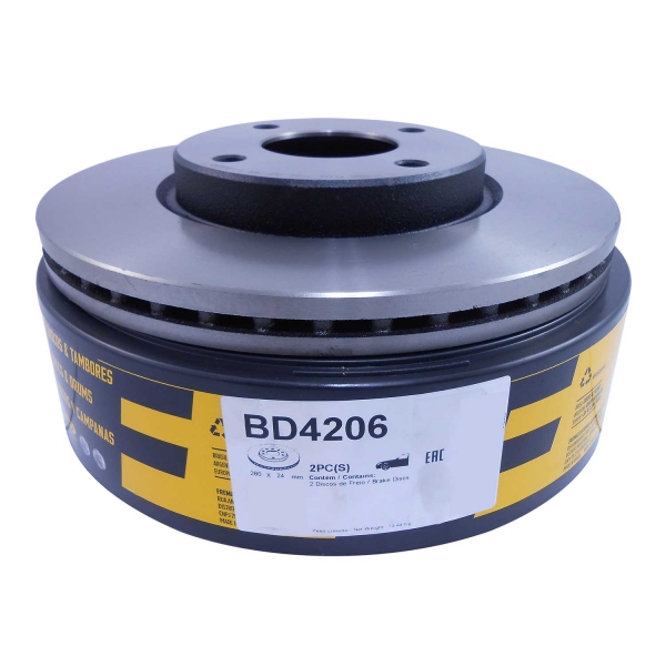 Kit Disco de Freio BD4206 Diant. Nissan Sentra - Cód.6402