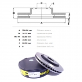 Kit Disco de Freio BD4097 Diant. Ford F150 1/2 Ton.-Cód.5479