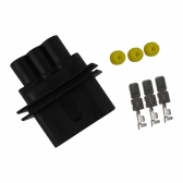 Conector 3 Vias ETE8711 Eletroventilador VW Fox - Cód.7244