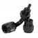 Conexão 3AN / AN3 Curva 90º para mangueira PTFE All Black - Cód.8338