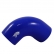Curva de Silicone Azul MSA de 90º x 2 1/2