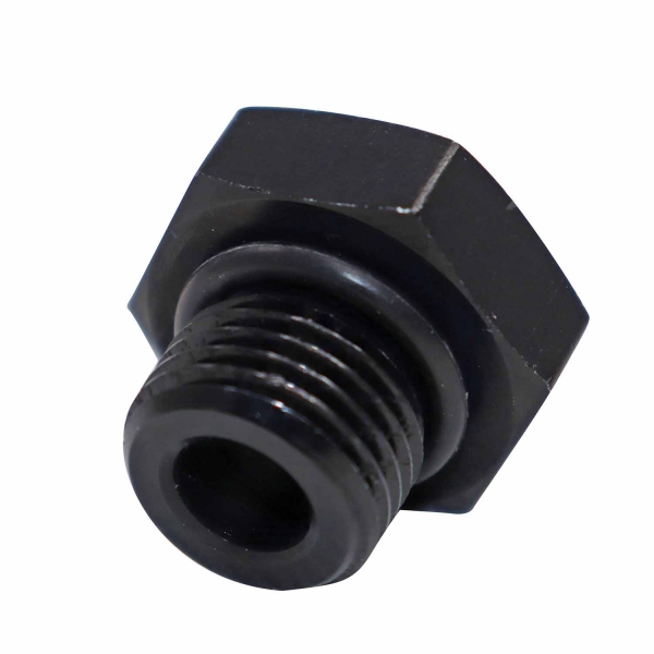 Tampão de Alumínio 6AN Macho Preto - Cód.9450