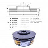 Kit Disco Freio BD3608 Diant. Toro, Renegade - Cód.3732