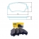 Pastilha Diant. Jurid HQJ2297 Renault Duster - Cód.5386