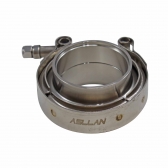 Kit Abraçadeira V-Band com Flanges Inox 2\\\