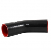 Curva 45º de Silicone MSA Preta 2