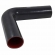 Curva Longa de Silicone MSA Preto 90º X 2 1/2