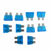 Kit com 10 Fusíveis Lamina Azul 15A - Cód.6748