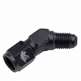 Conexão Curta 45° Femea 4AN x 4AN Macho All Black - Cód.9458
