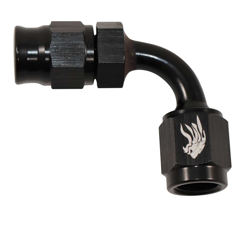 Conexão 3AN / AN3 Curva 90º para mangueira PTFE All Black - Cód.8338