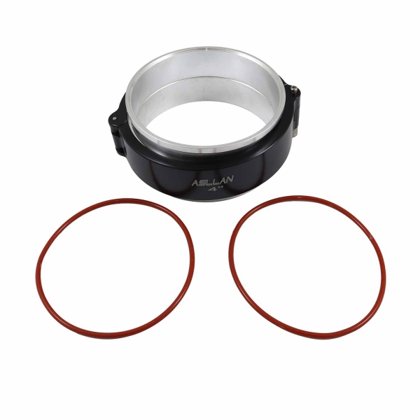 Kit Abraçadeira V-Band com Flanges Aluminio 4