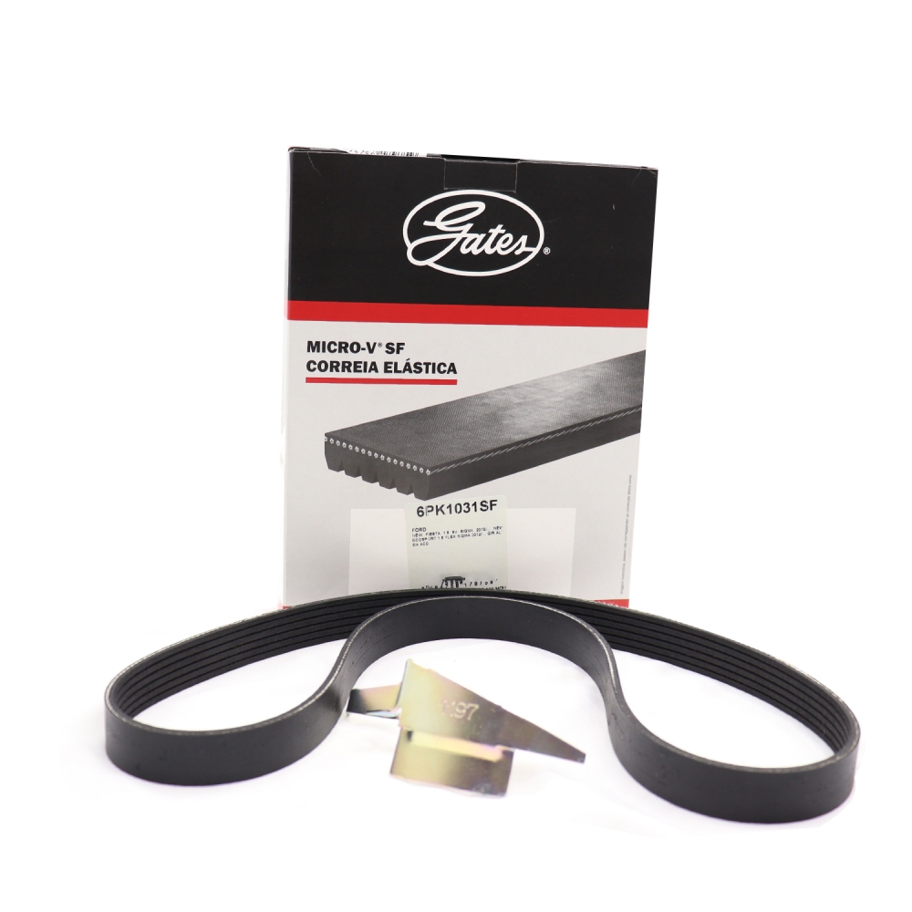 Correia Micro-V Gates 6PK1031SF Ford Fiesta, Ka - Cód.11208