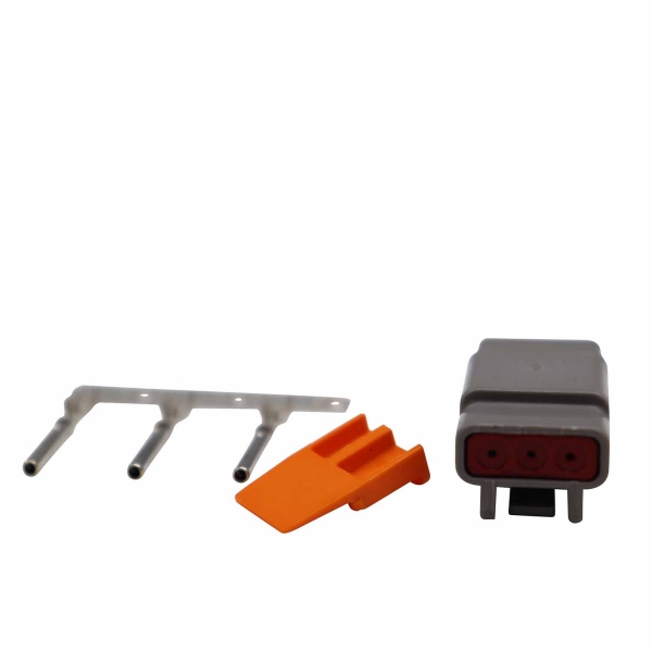 Conector Elétrico Fêmea 3 Vias Deutsch DTM04-3S - Cód.9117