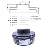 Kit Disco de Freio BD6476 Diant. Mercedes C180 - Cód.3658