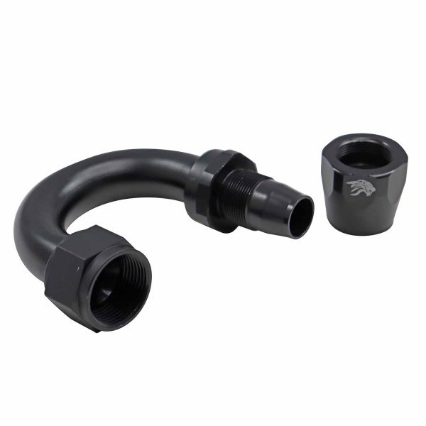 Conexão 16AN / AN16 Curva 180° Aeroquip All Black - Cód.9415