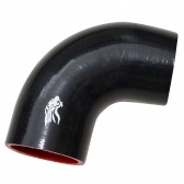 Curva de Silicone Preto de 90º x 2 1/2\\\