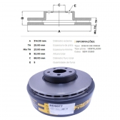 Kit Disco de Freio BD6077 Diant. Audi A4 2.0 3.2- Cód.5011