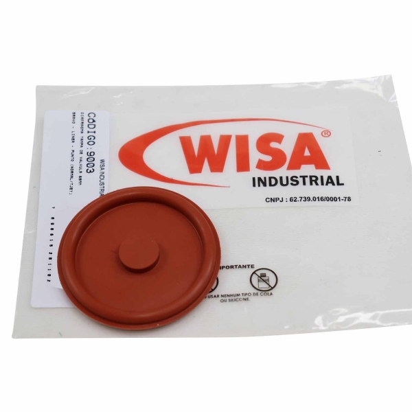 Diafragma Tampa de Válvula Wisa 9003 Bravo, Linea - Cód.9498