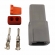 Conector Elétrico Macho 2 Vias Deutsch DT04-2P - Cód.6736
