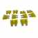 Kit com 10 Fusíveis Lamina Amarelo 20A - Cód.6747