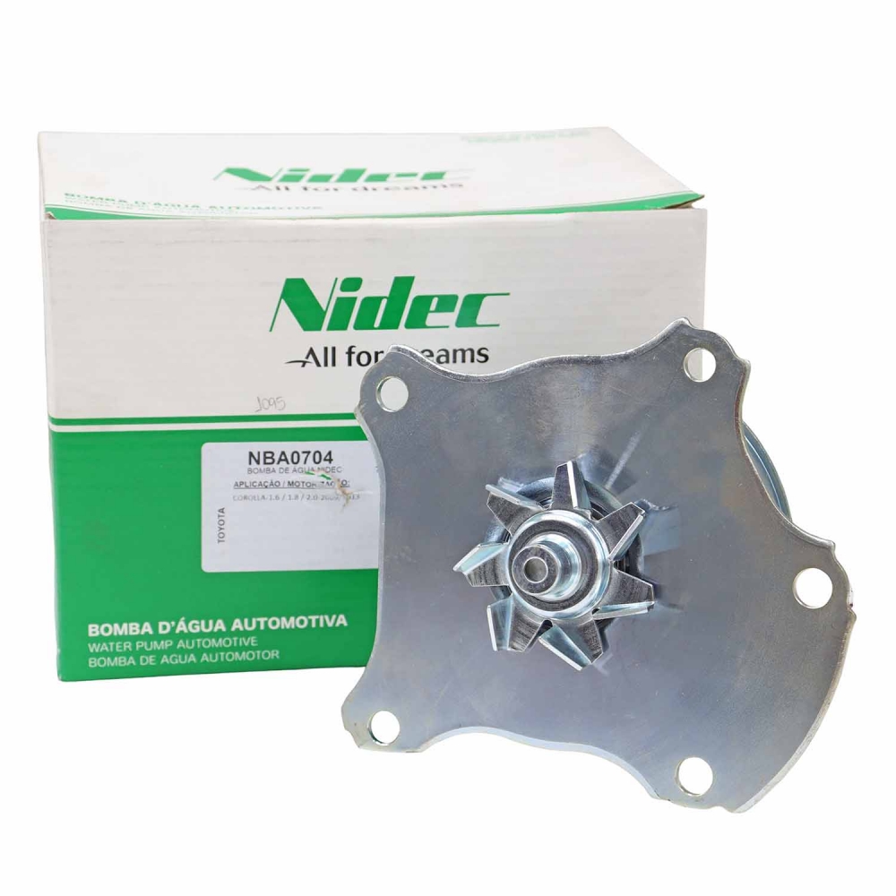 Bomba de Água Nidec NBA0704 Toyota RAV4 2.0 16V - Cód.12523