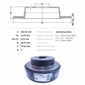 Kit Disco de Freio BD5104 Tras. Azera 3.3 - Cód.3635