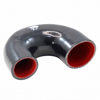 Mangueira Silicone Preto Pressurização U 3" x 2" - Cód.1424