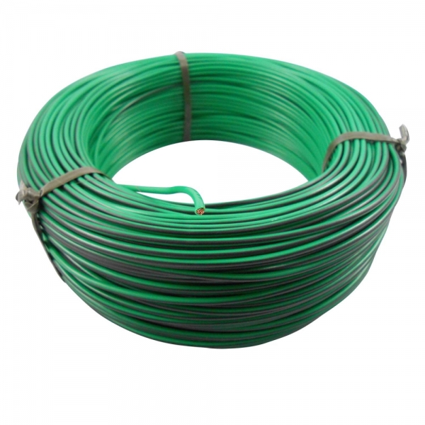 100m Cabo Flex. Automotivo 1.50mm Verde e Preto  - Cód.6643